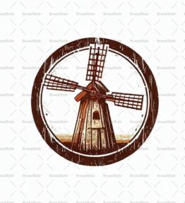 Rustikale Windmühle